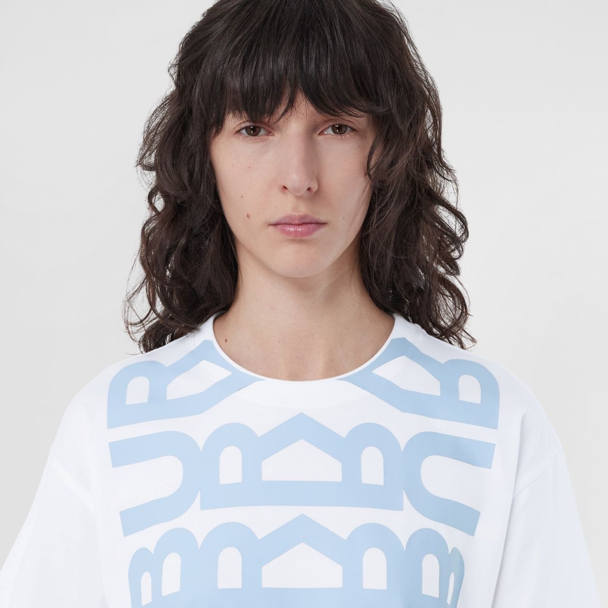 Logo Print Cotton Oversized T-Shirt - 3