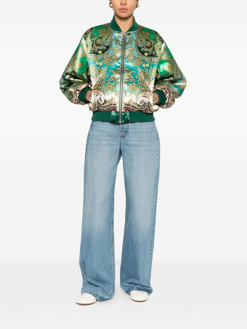 ALÉMAIS Clemenza paisley zip jacket outlook