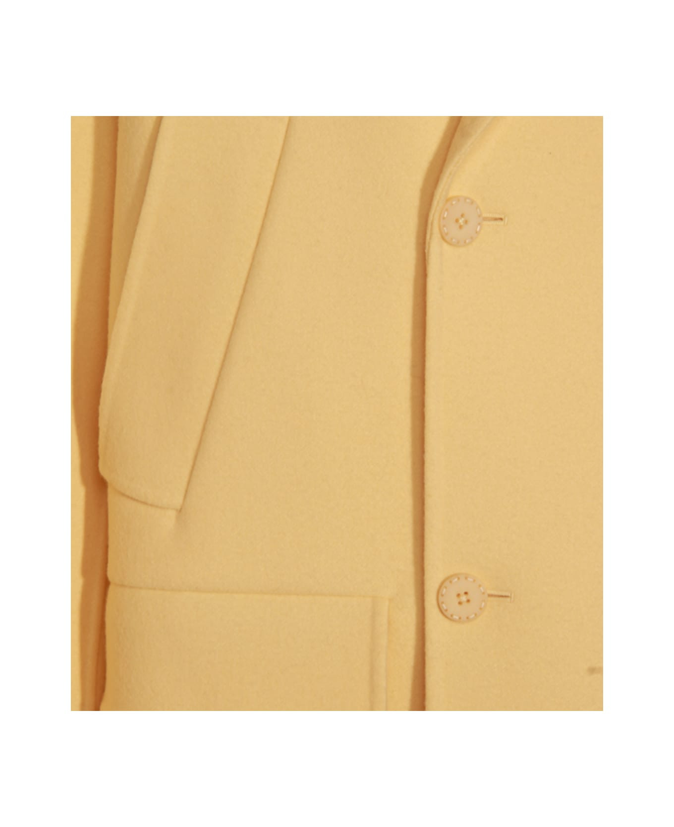 Yellow Wool Coat - 3