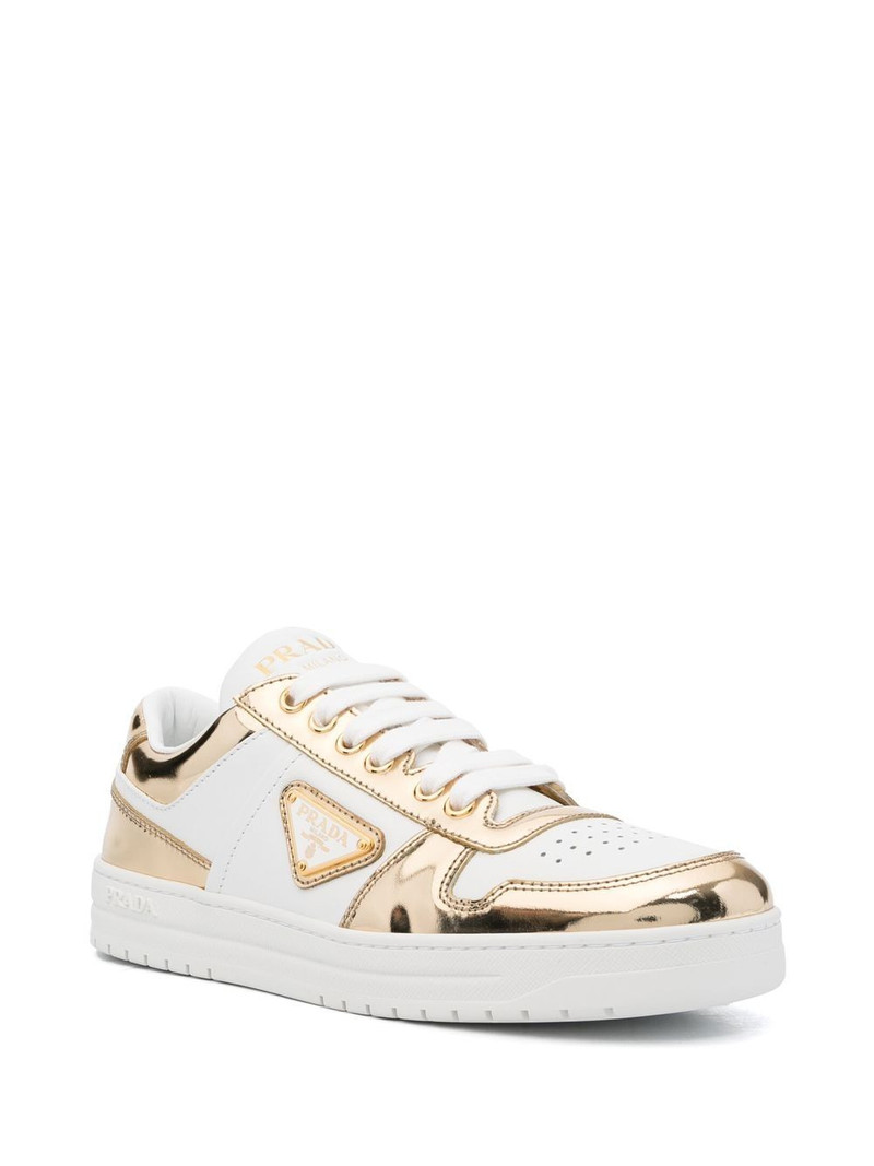 Prada Downtown leather low-top sneakers outlook