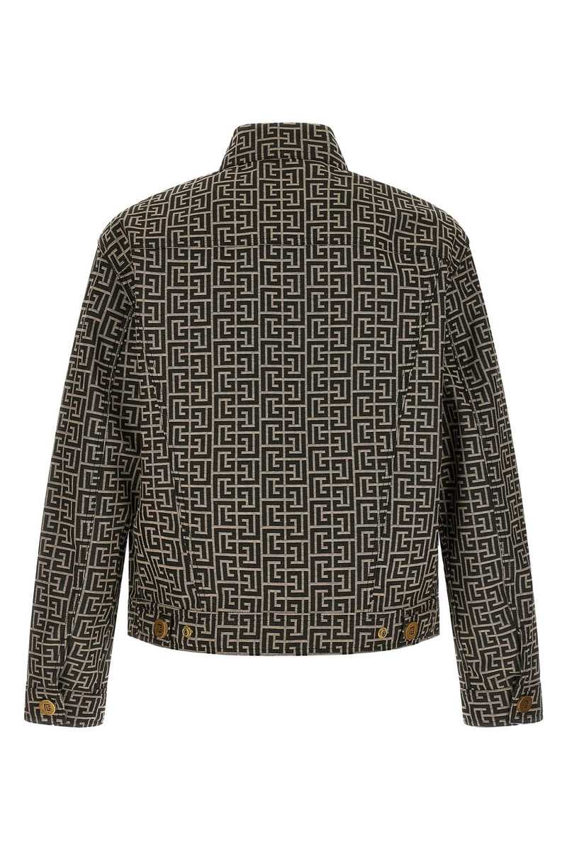 Balmain Jacquard monogram jacket outlook