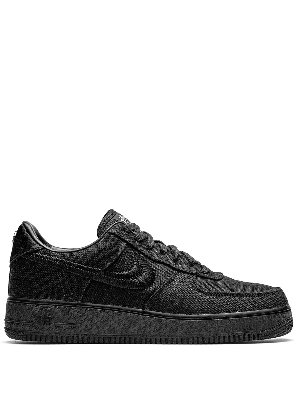 x Stüssy Air Force 1 저 "블랙" 스니커즈 - 1