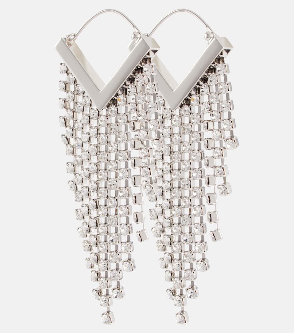 Embellished drop earrings - 1