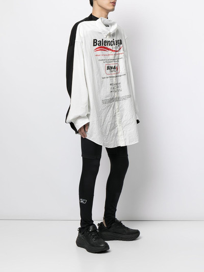 BALENCIAGA Trompe L'oeil short-effect leggings outlook