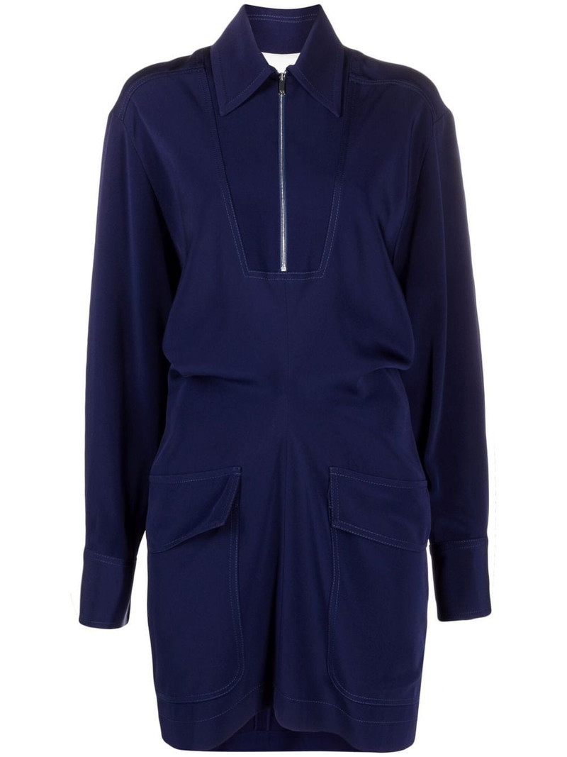 flap-pocket minidress 1