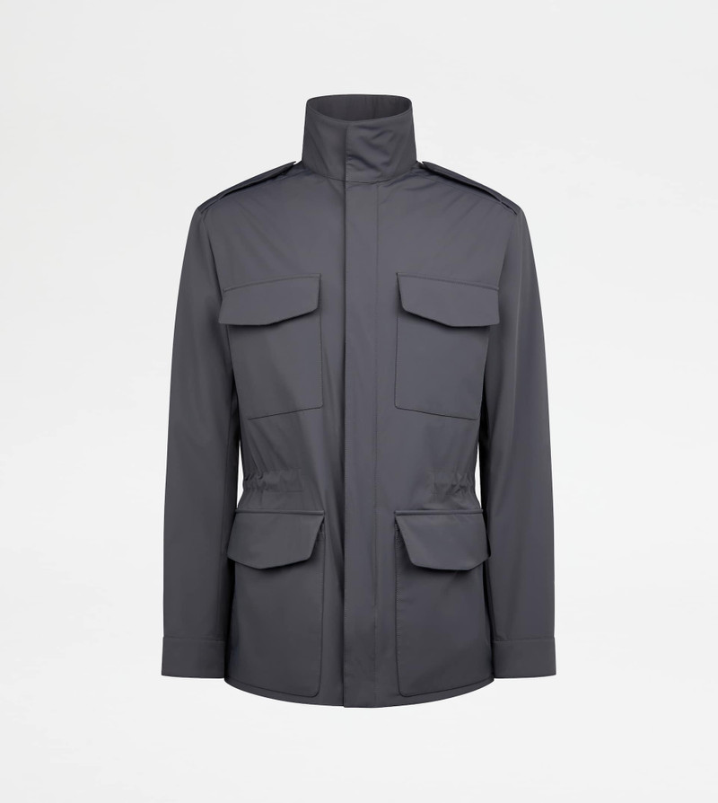 FIELD JACKET IN TECHNICAL FABRIC - GREY 1