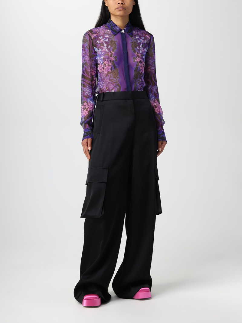 VERSACE Versace satin pants outlook