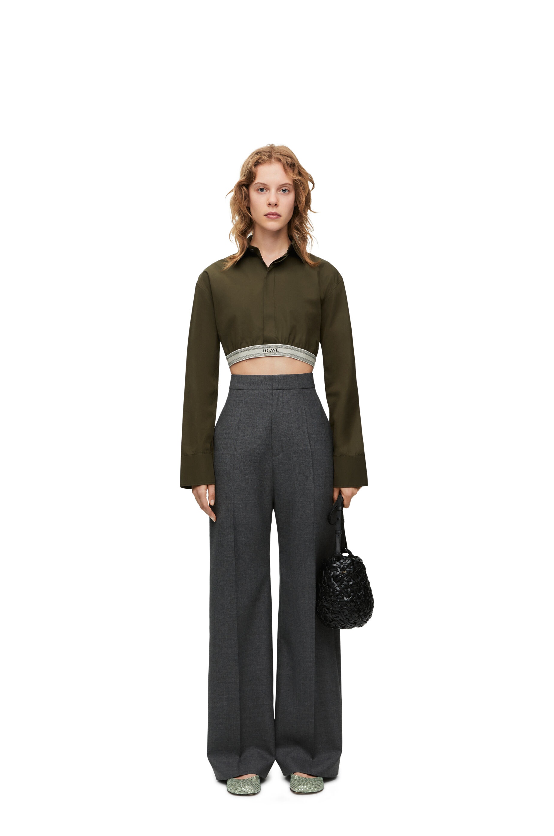 High waisted trousers in wool - 2