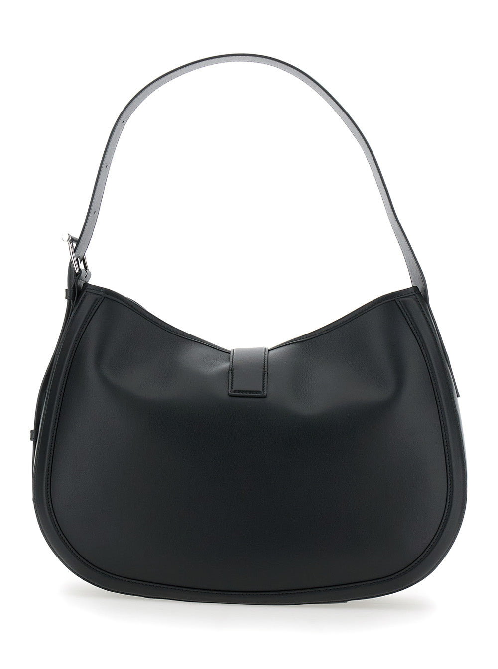 Alexander Mcqueen Women Black Shoulder Bag With Adjustable Shoulder Strap And T Buckle Closure On Th - 4