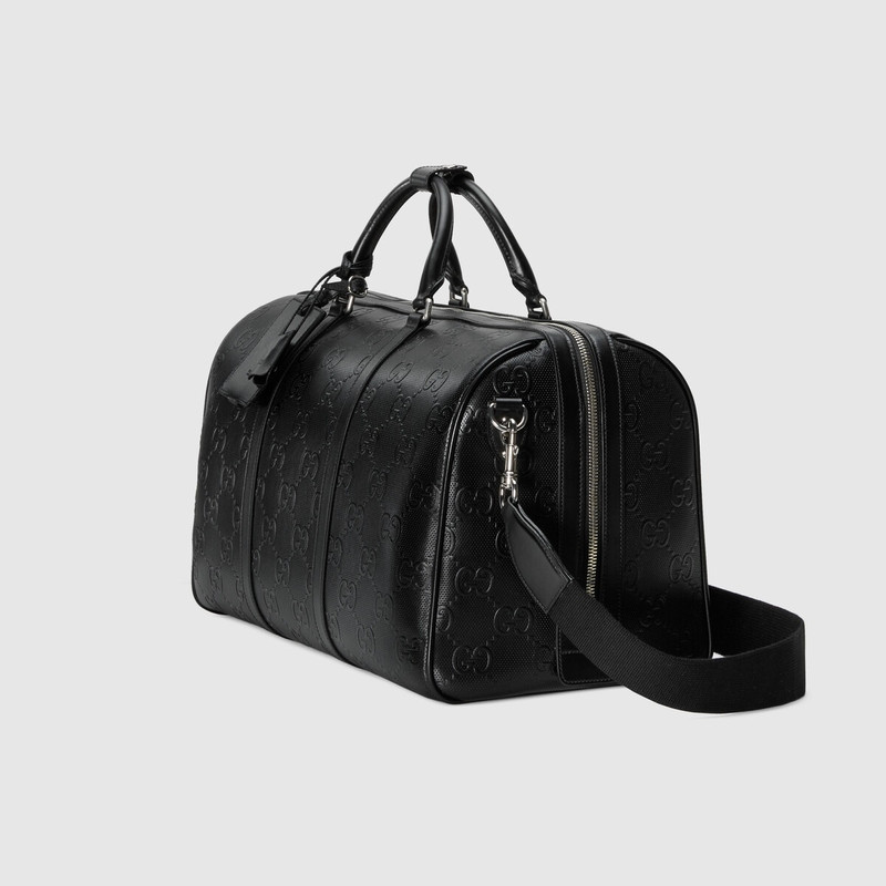 GUCCI GG embossed duffle bag outlook