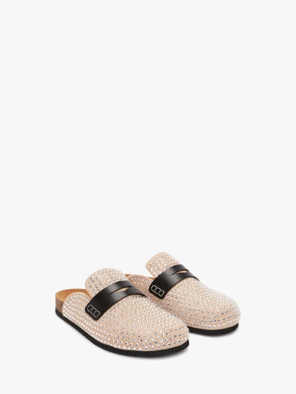 CRYSTAL LOAFER MULES - 2