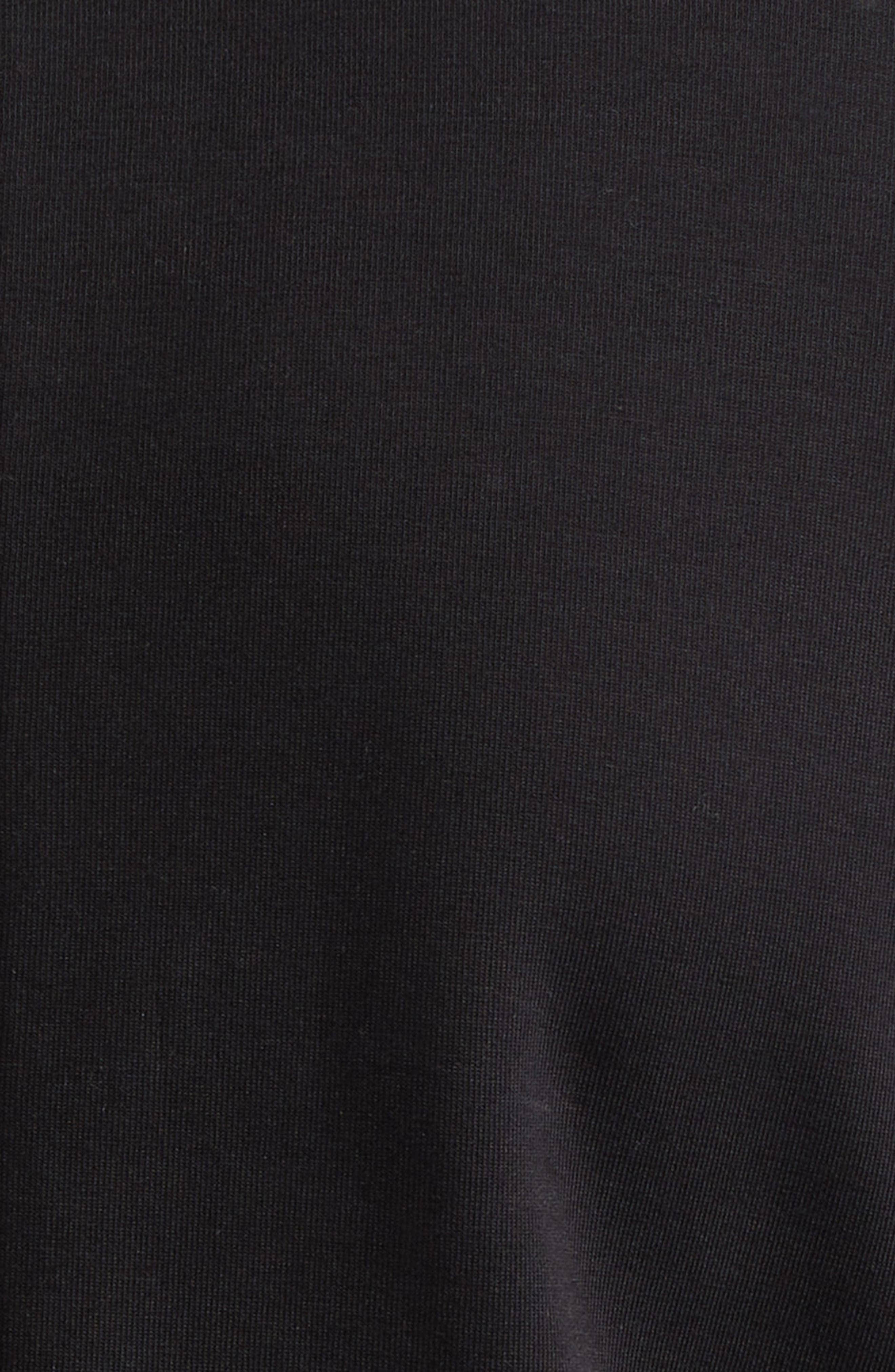 Moncler Mixed Media Fit & Flare Minidress in Black at Nordstrom - 6