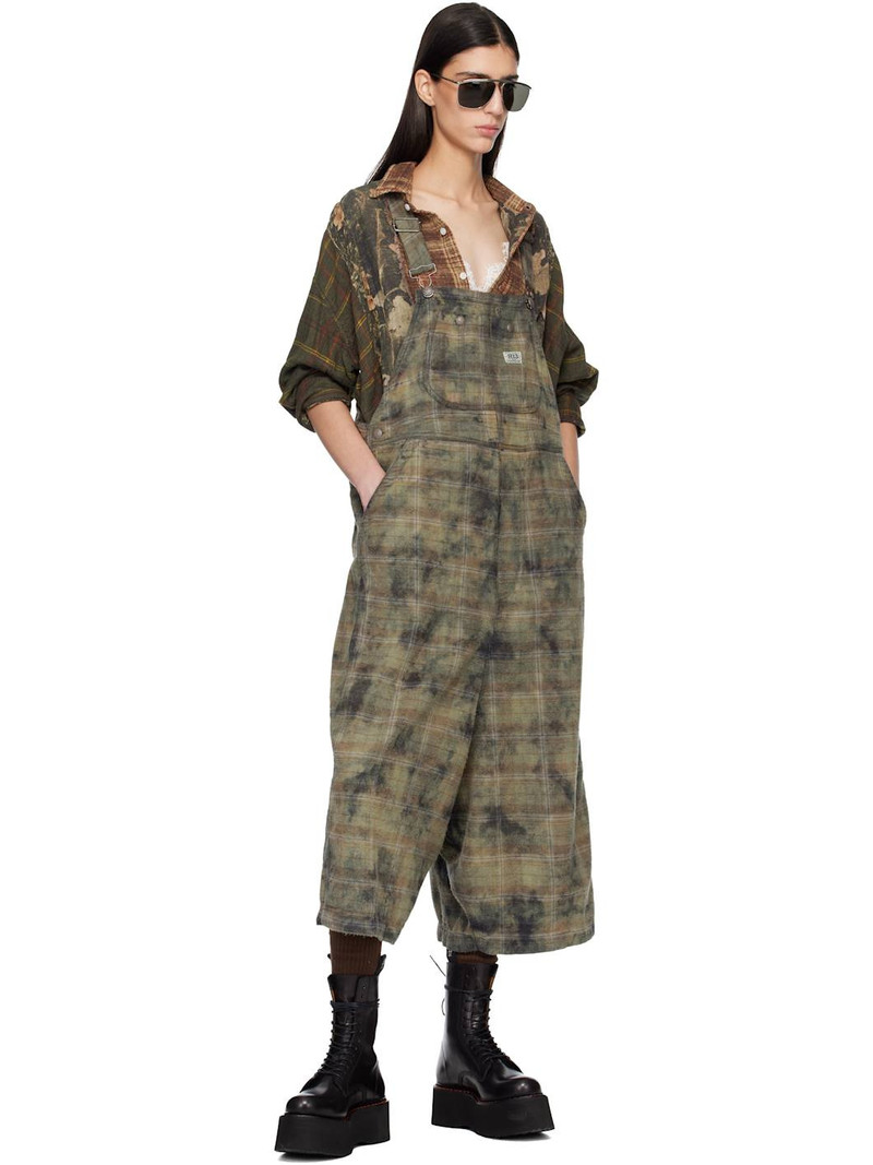 R13 Khaki Jumbo Overalls outlook
