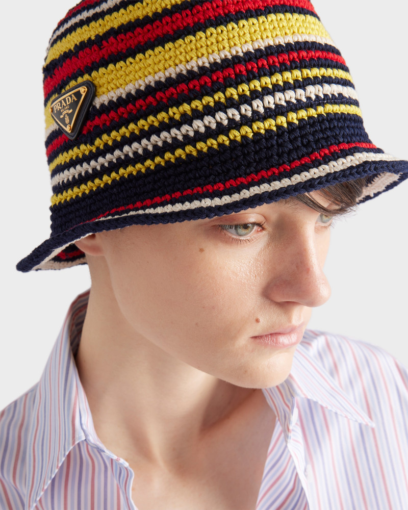 Prada Crochet bucket hat outlook