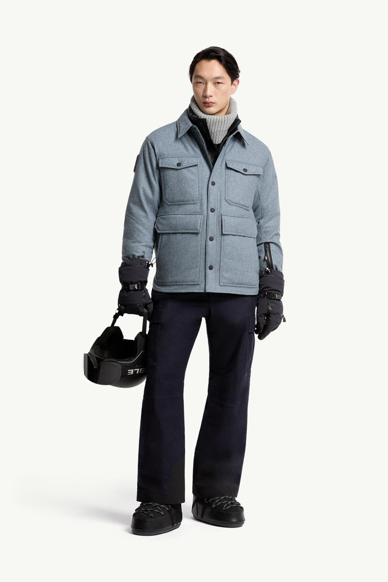 Moncler Grenoble Antuco Wool Down Shirt Jacket outlook