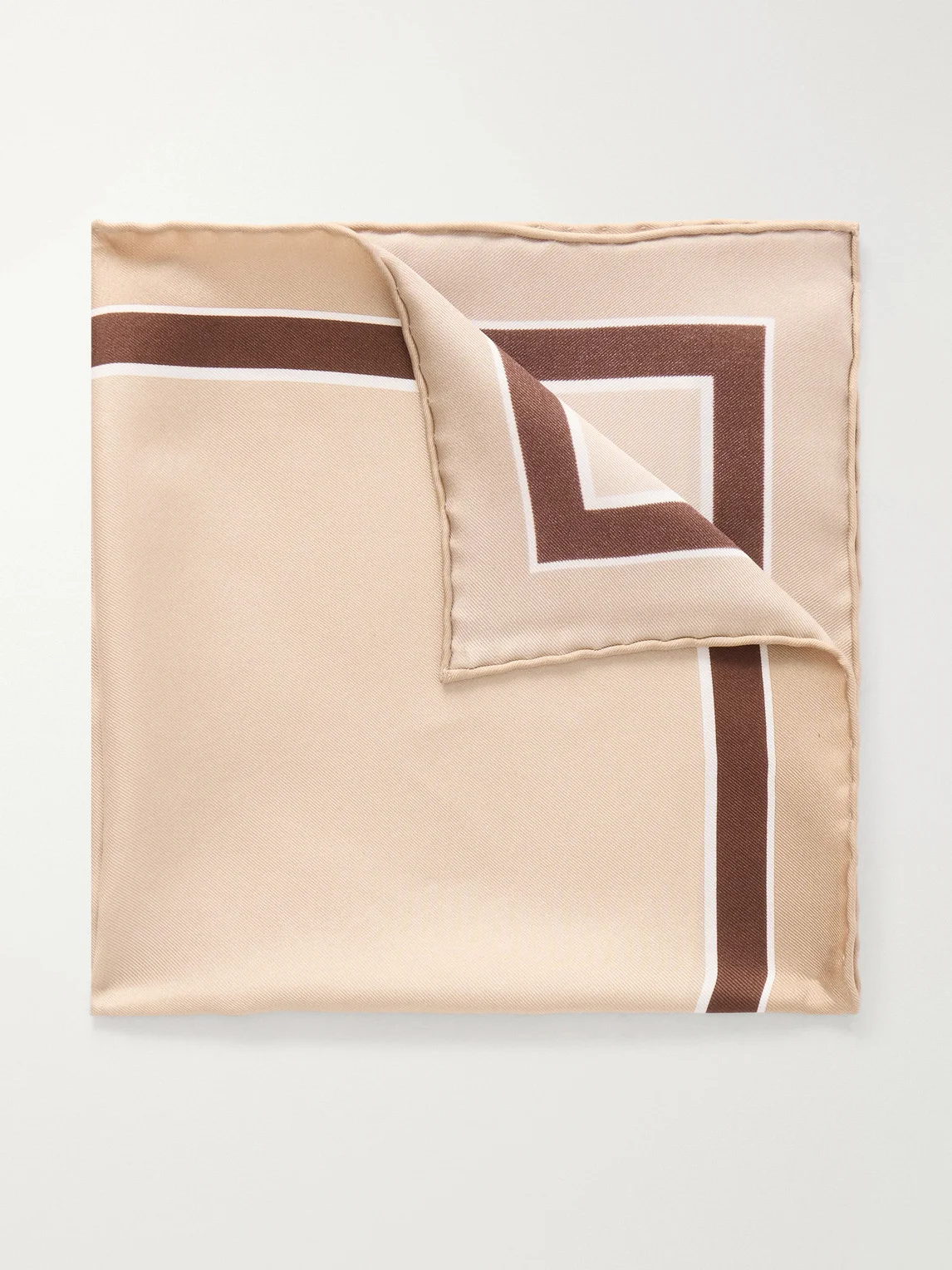 Printed Silk-Twill Pocket Square - 1