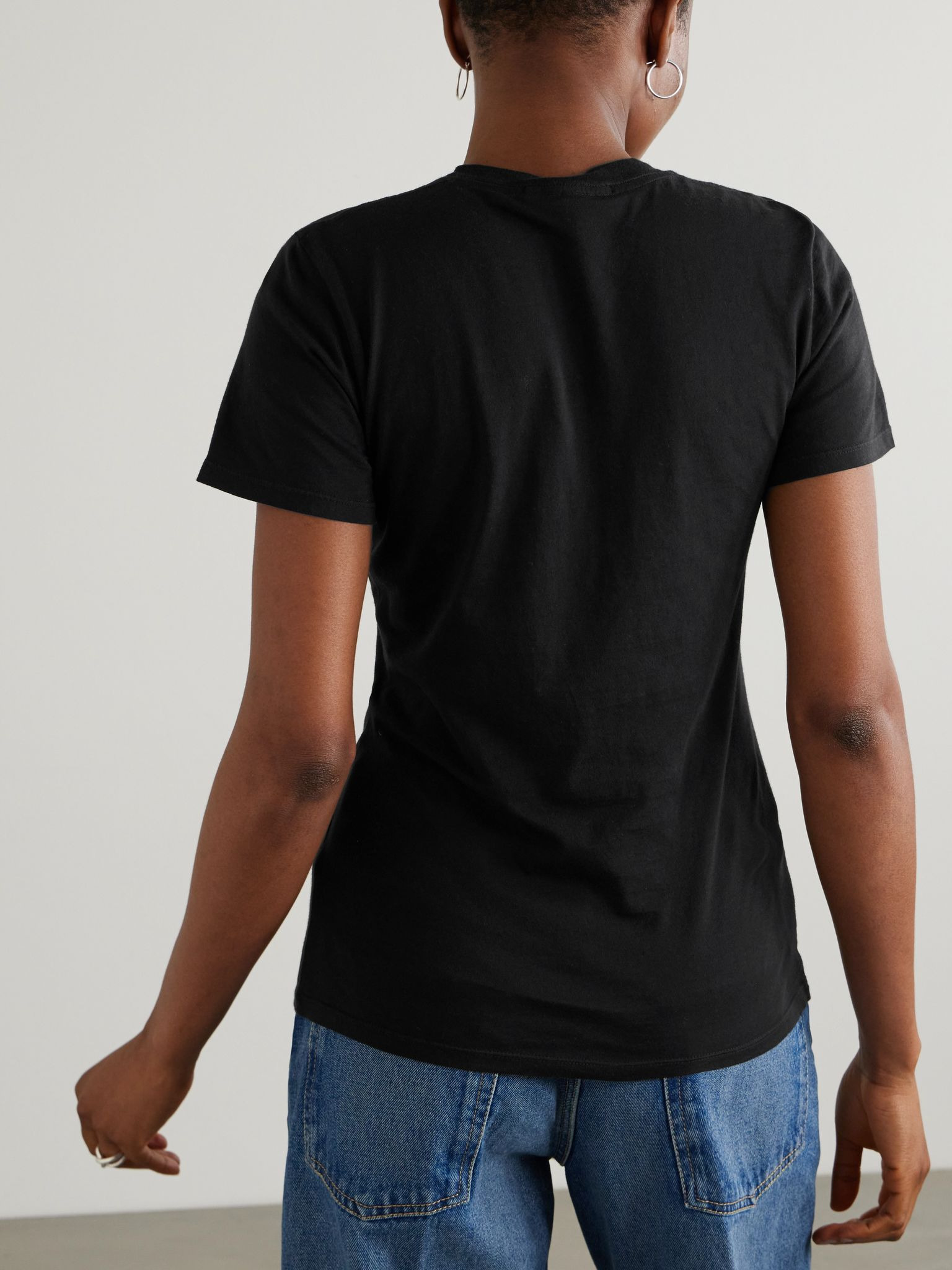 Mariela cotton-jersey T-shirt Black - 4