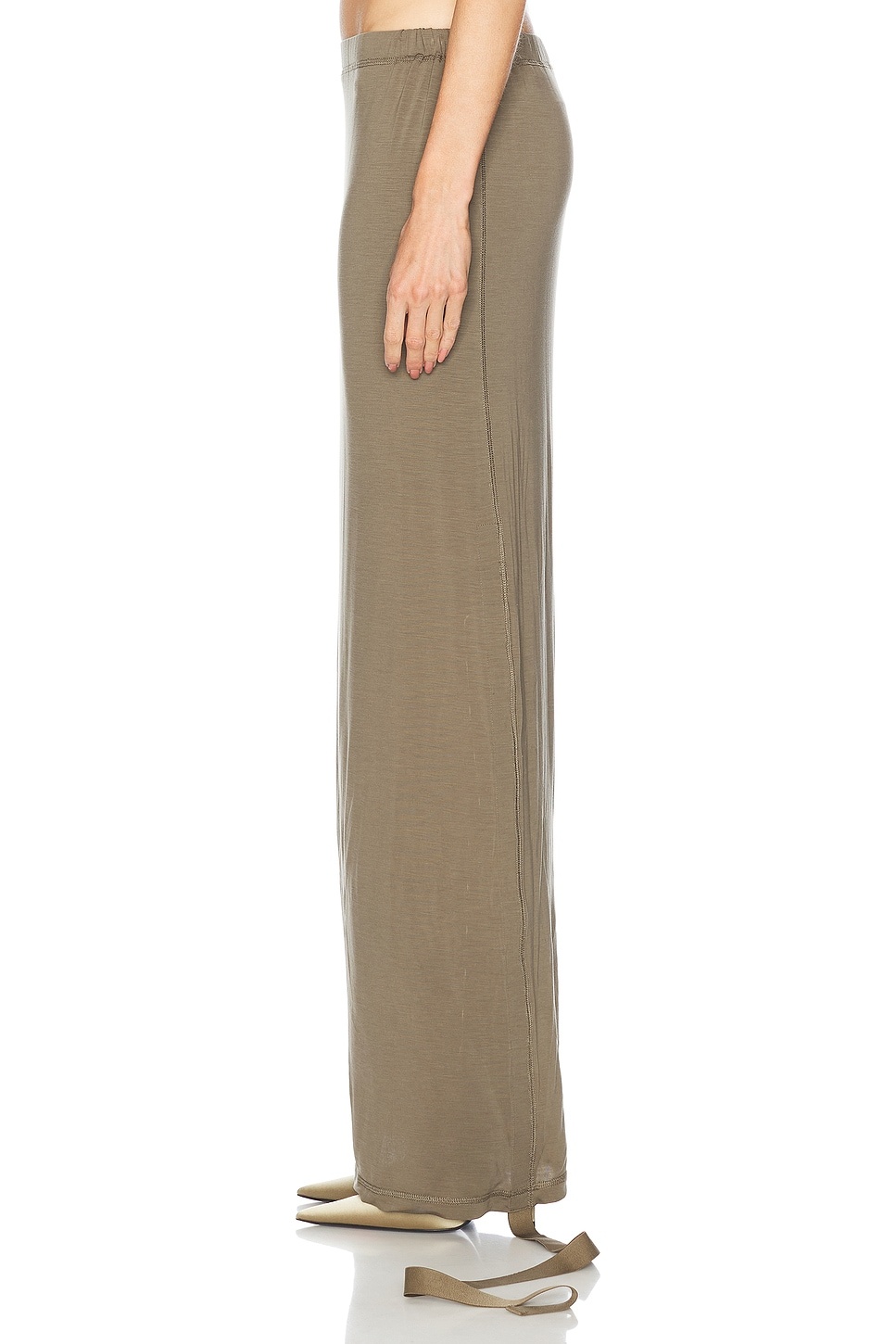High Waisted Long Skirt - 4