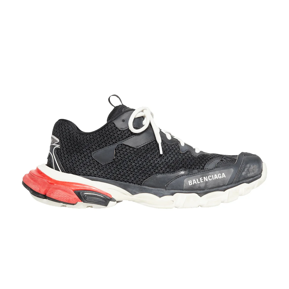 Balenciaga Track.3 Sneaker 'Worn-Out - Black Red' - 1