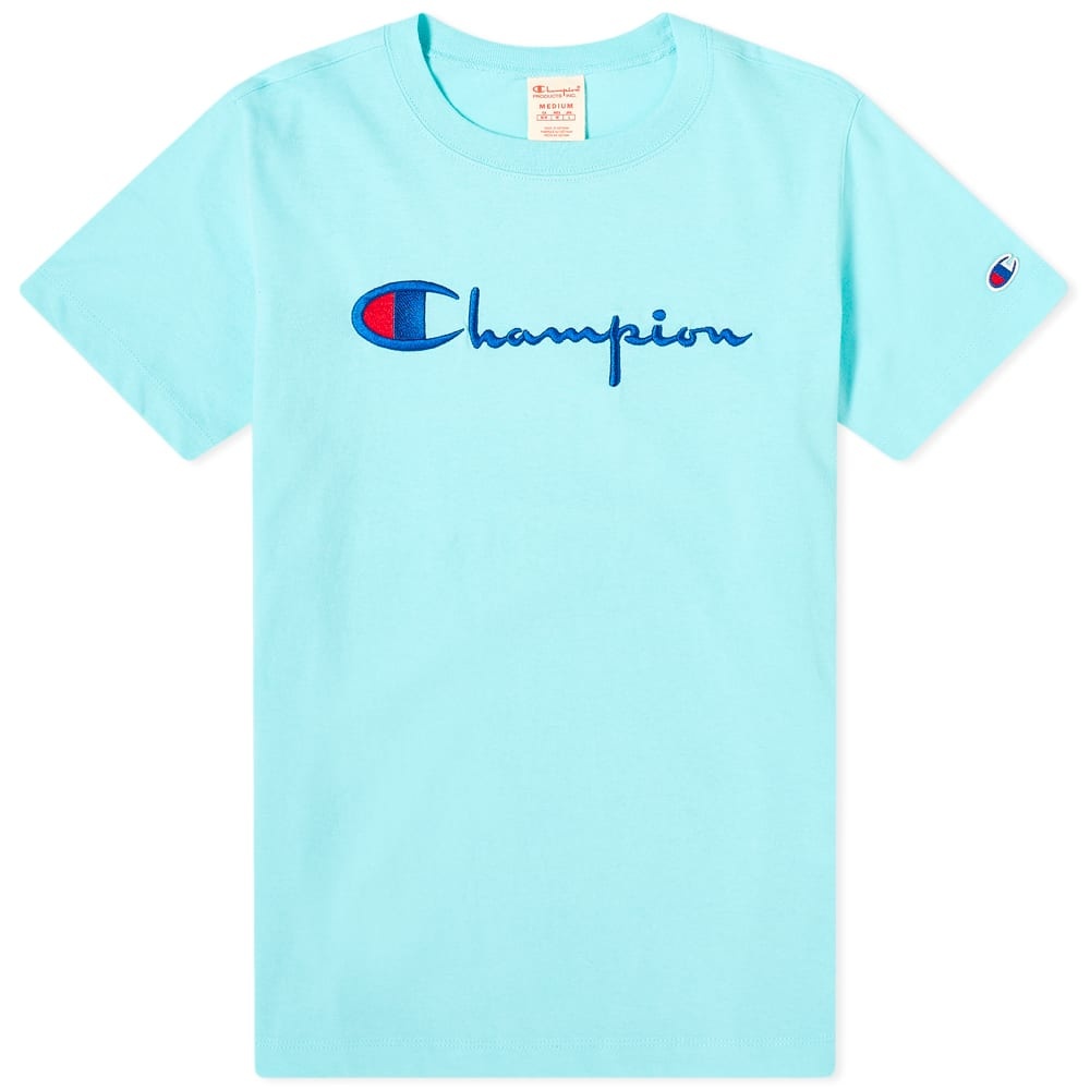 Champion Reverse Weave Women's Large Script Logo Tee - 1