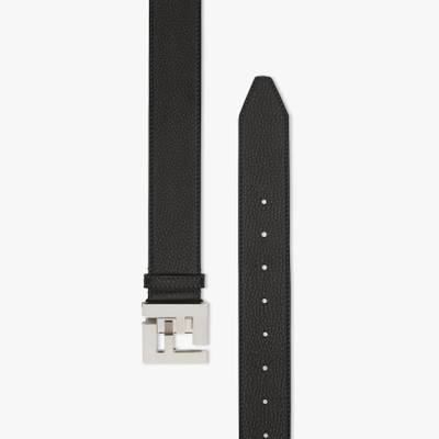 FENDI Black Romano leather belt outlook