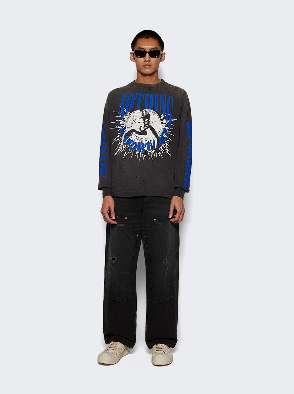 Nothing Important Long Sleeve T-shirt Black - 2
