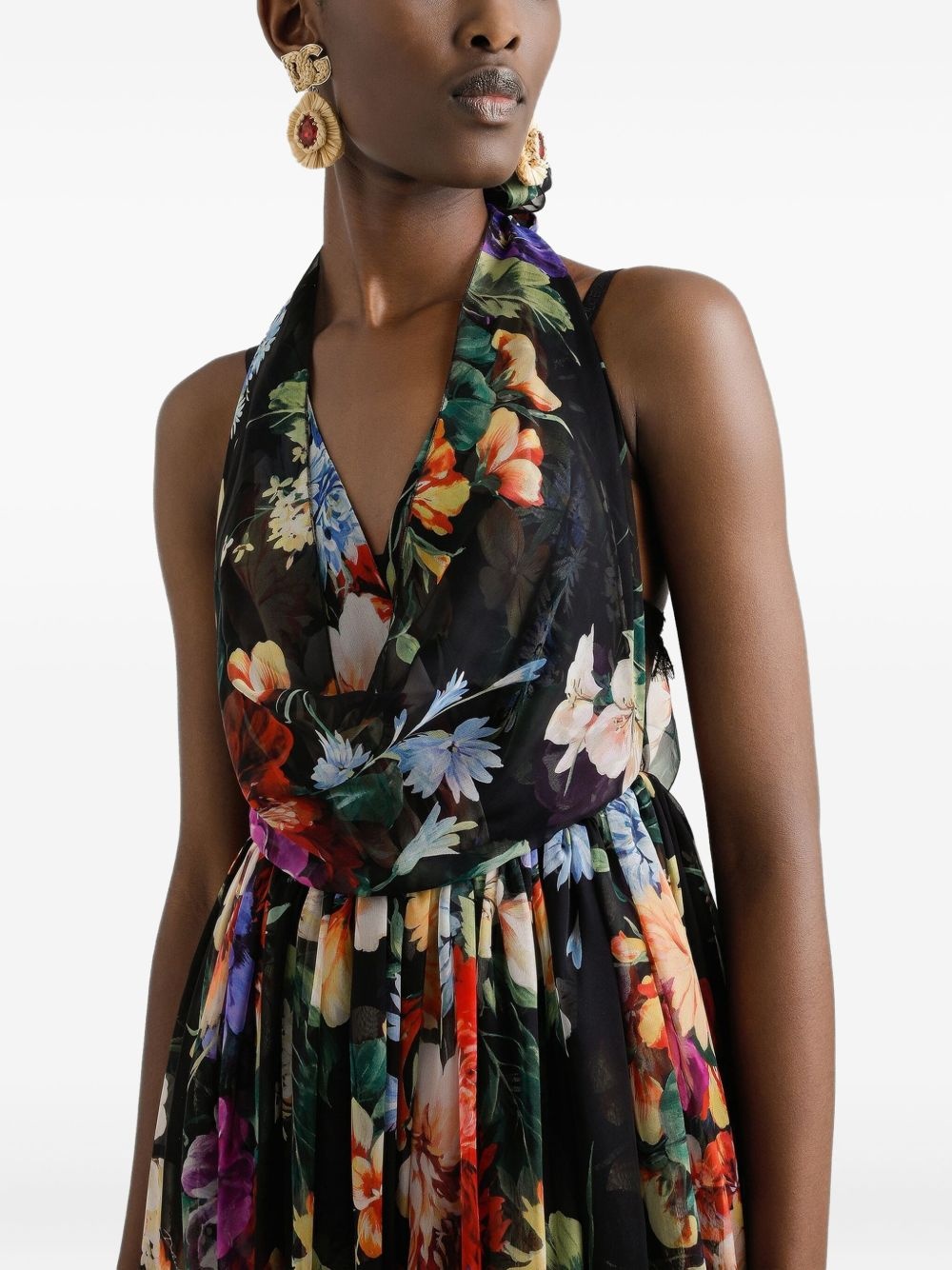 floral-print maxi dress - 4