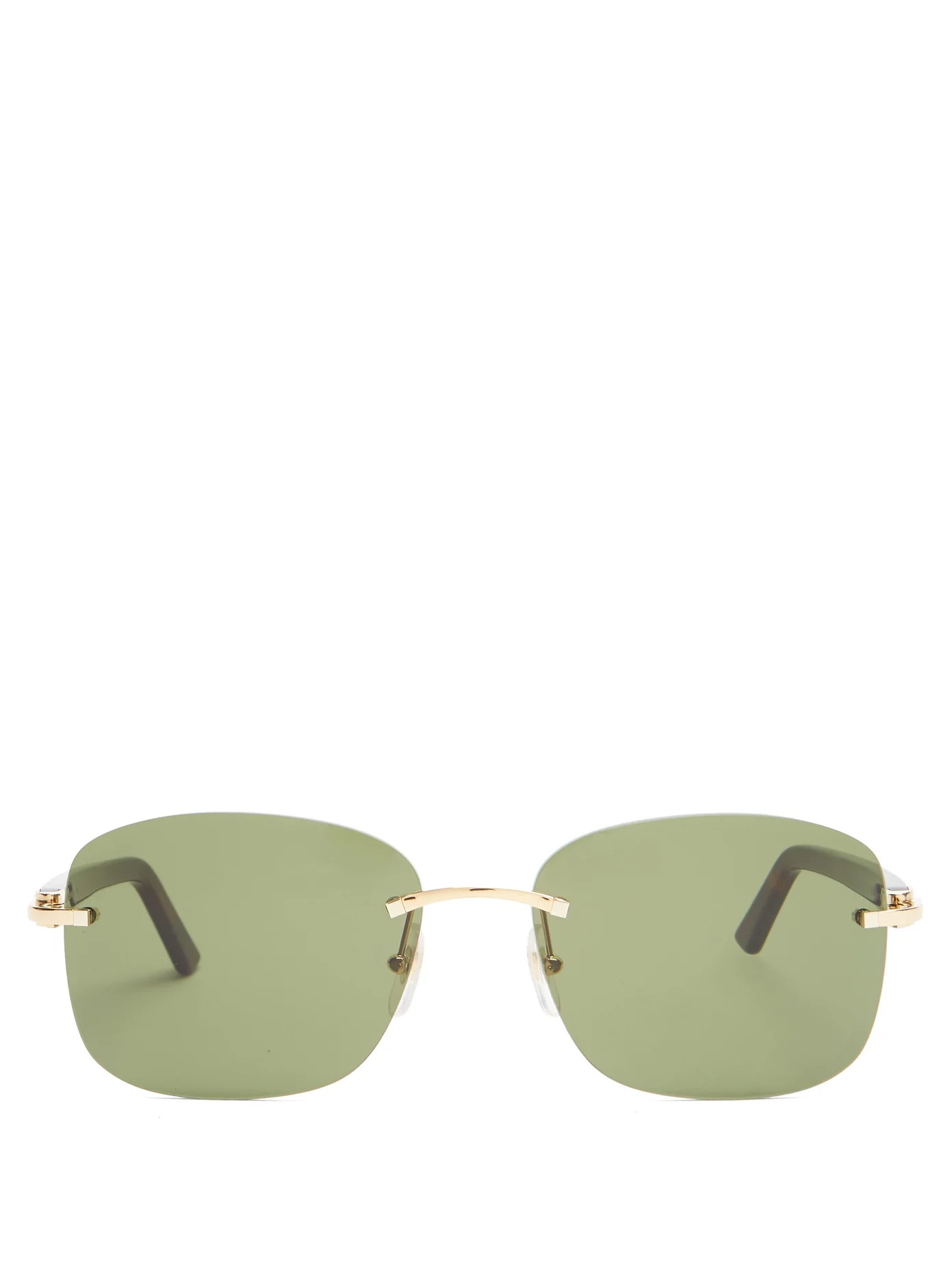 C Décor rimless acetate sunglasses - 1