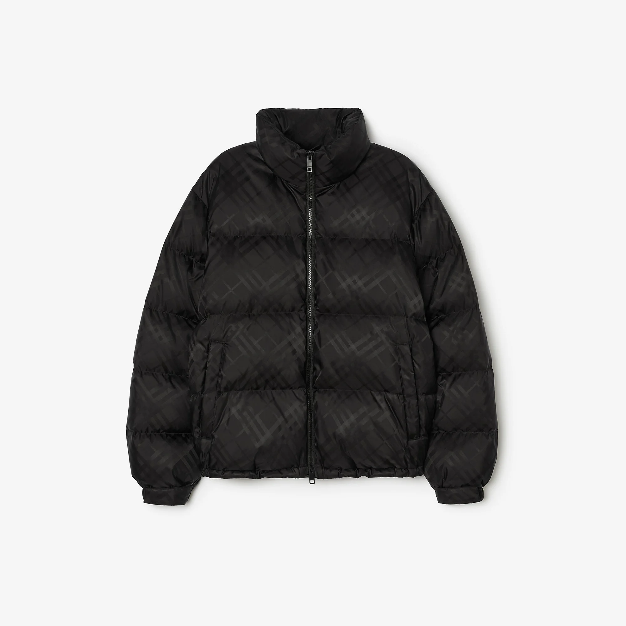 Check Nylon Highlands Puffer Jacket - 1