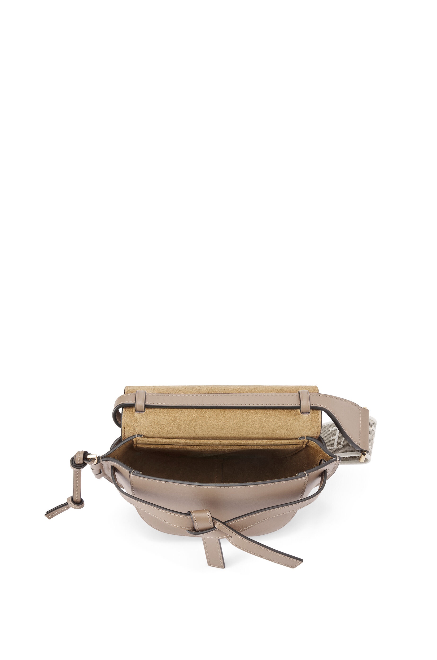 Mini Gate Dual bag in soft calfskin and jacquard - 8