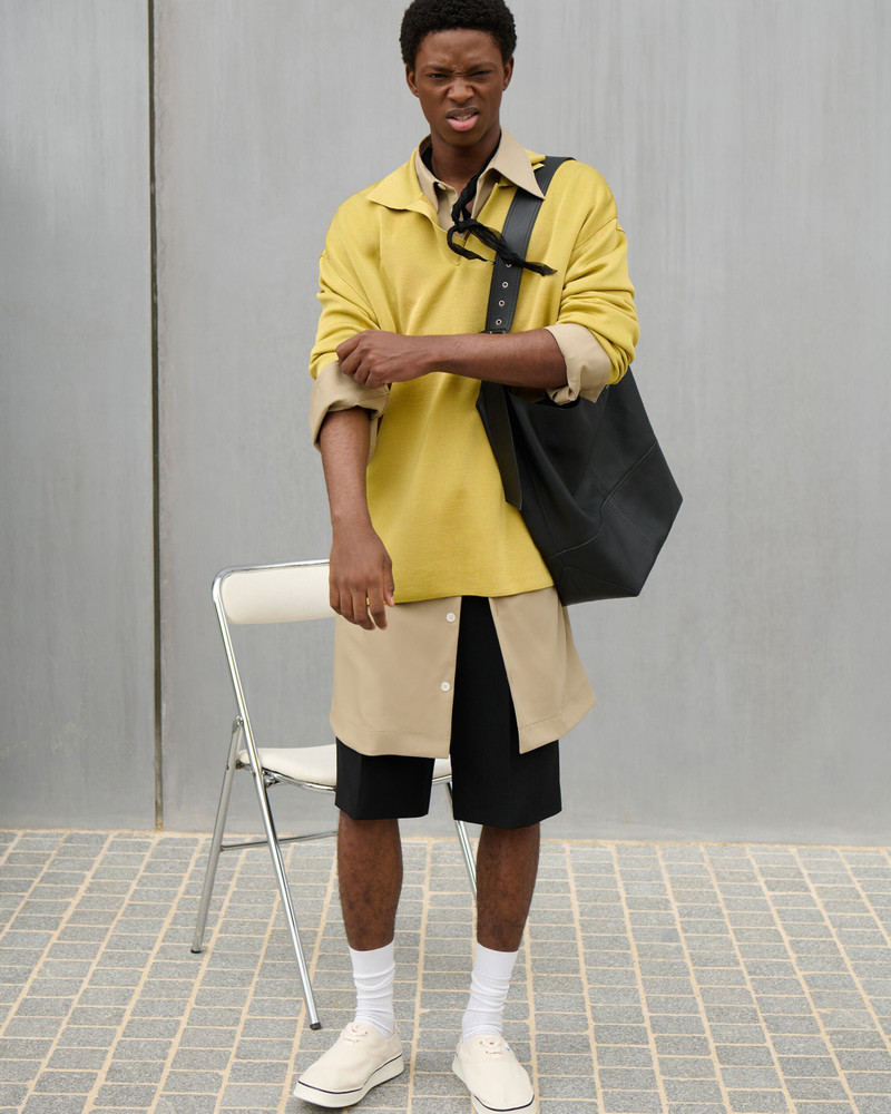 YELLOW WOOL LONG SLEEVES POLO 7