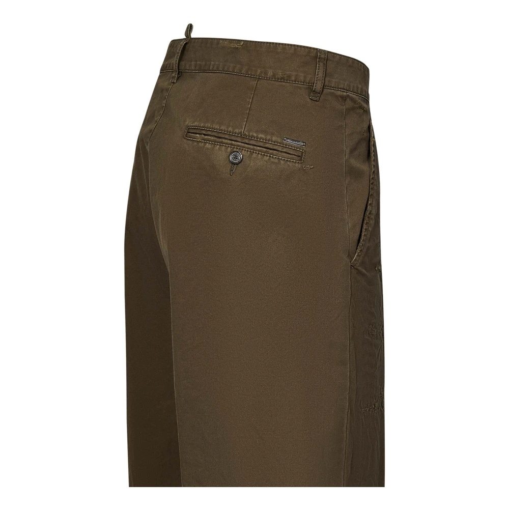 BROWN RIPPED COTTON TROUSERS AW24 - 3