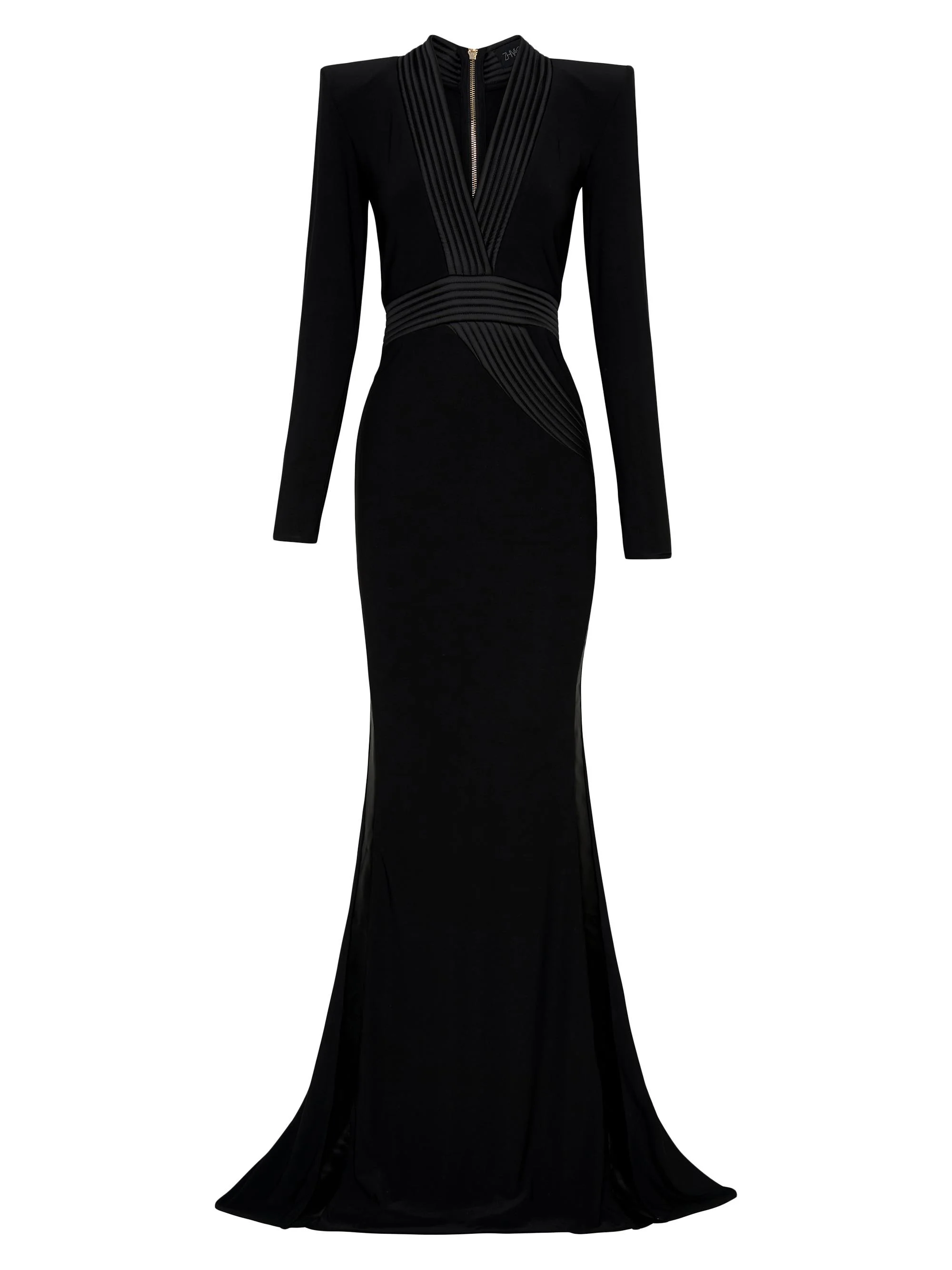 Women's Battle Lines The Heiress V-Neck Gown - Black - 1