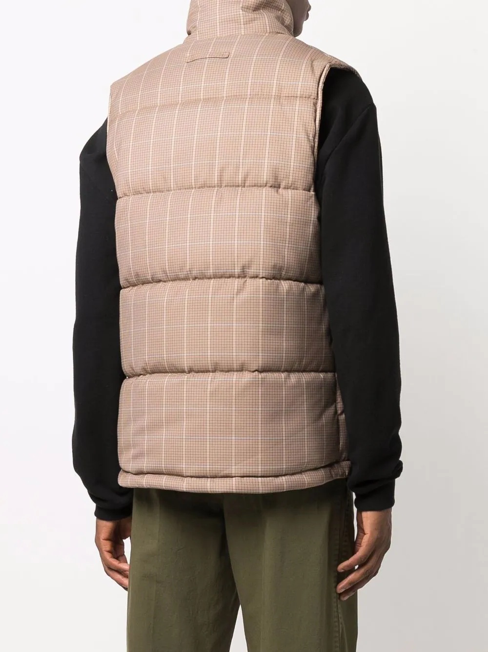 OSAKA checked padded gilet - 4