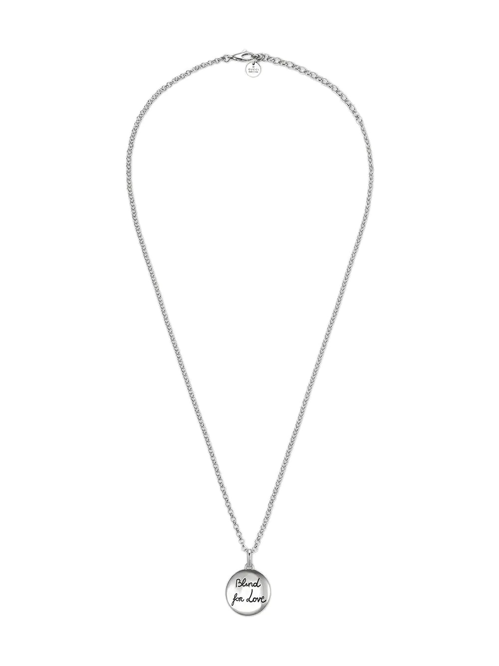 "Blind For Love" necklace in silver - 2