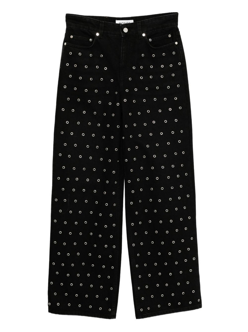 eyelet-embellished Jeans 1