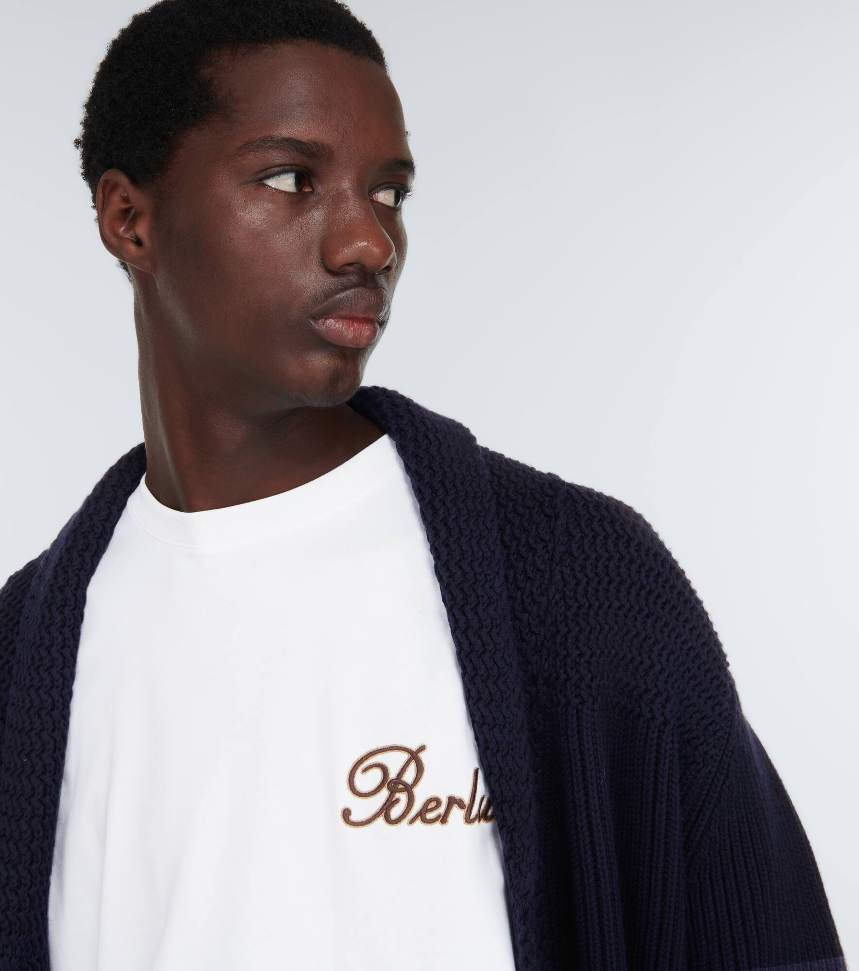 Embroidered cotton T-shirt - 5
