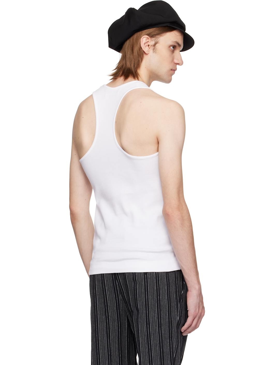 White 'Ripped & Ready' Tank Top - 3