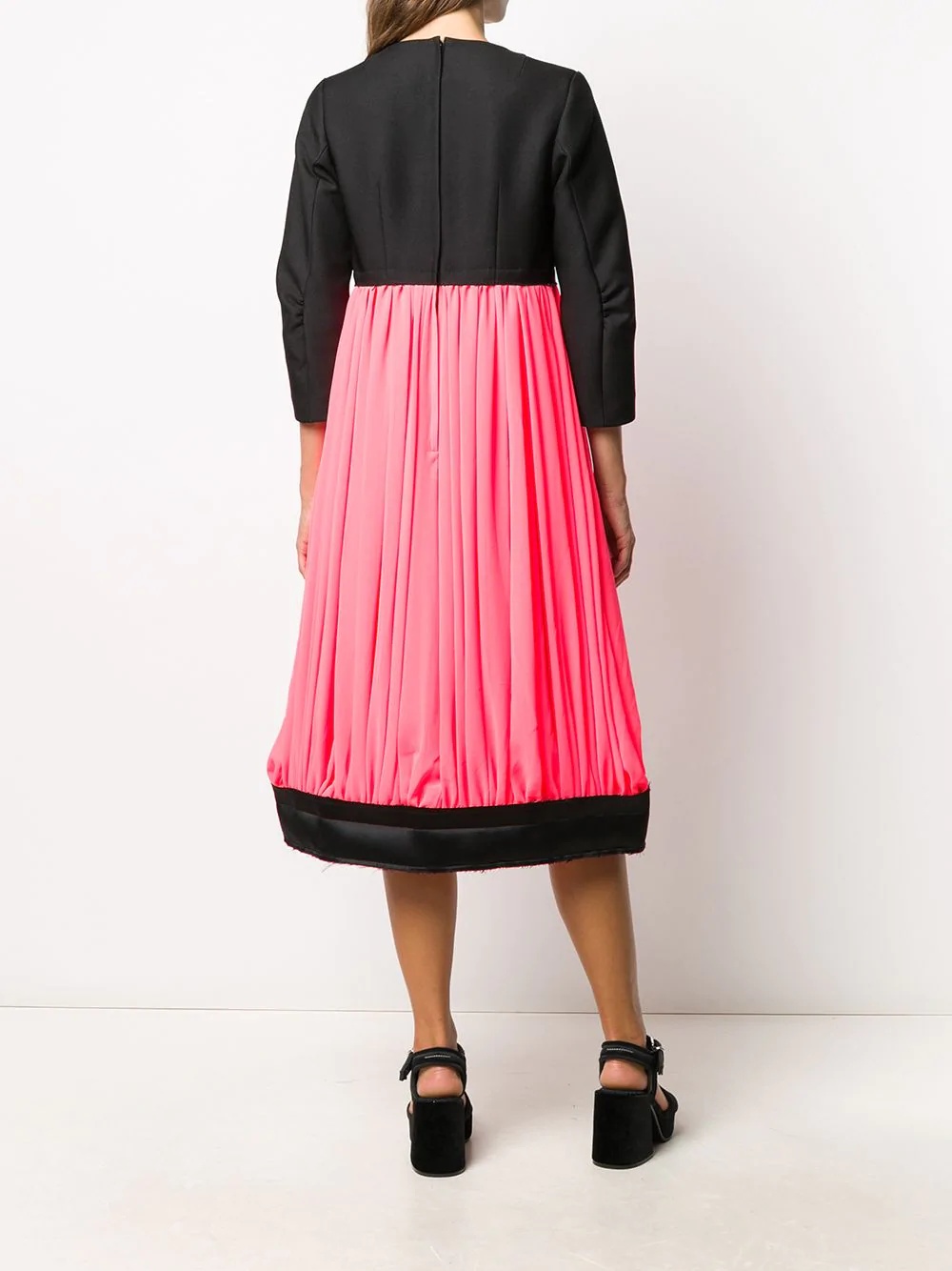 panelled colour-block dress - 4