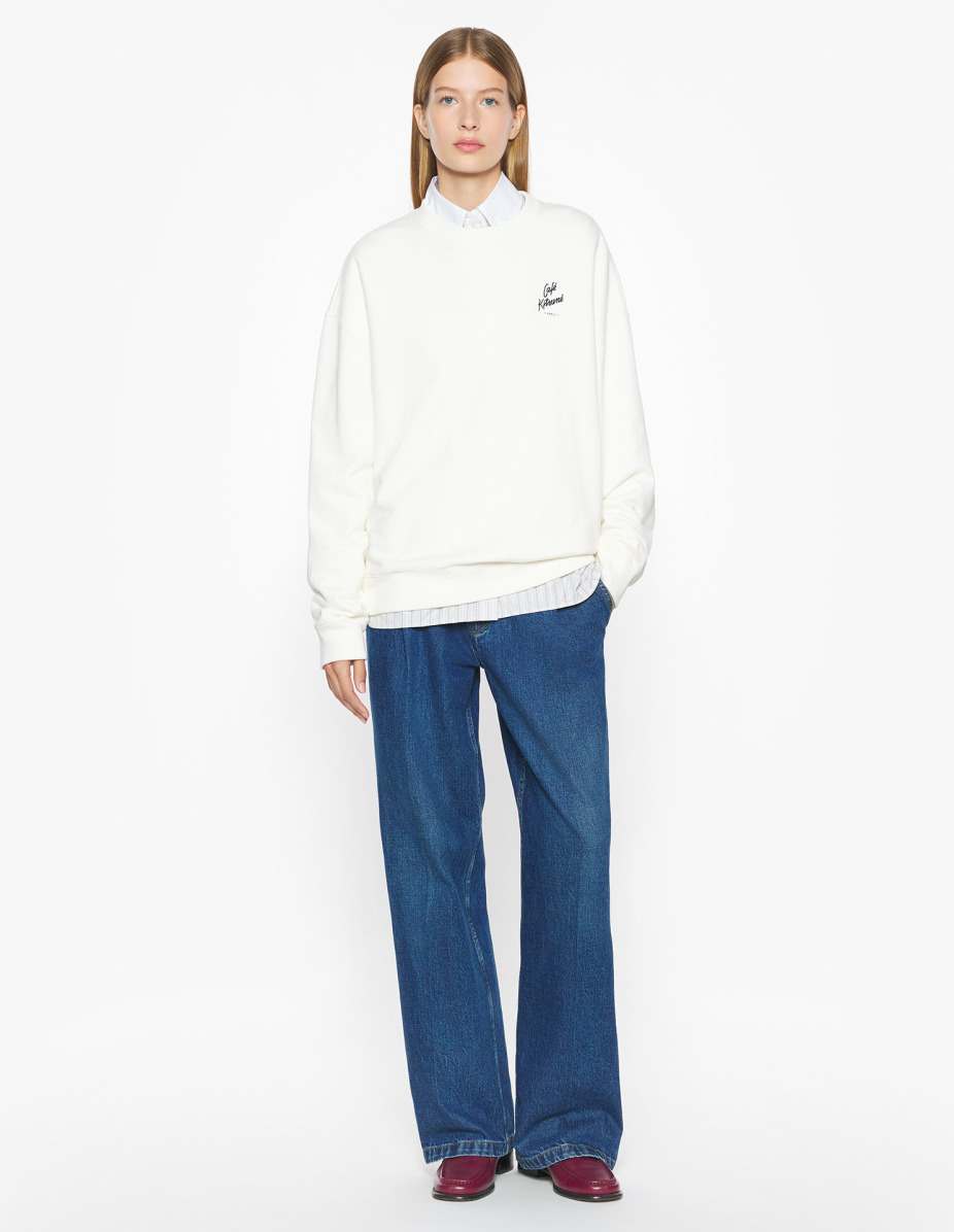 CAFE KITSUNE RELAX SWEATSHIRT - 2