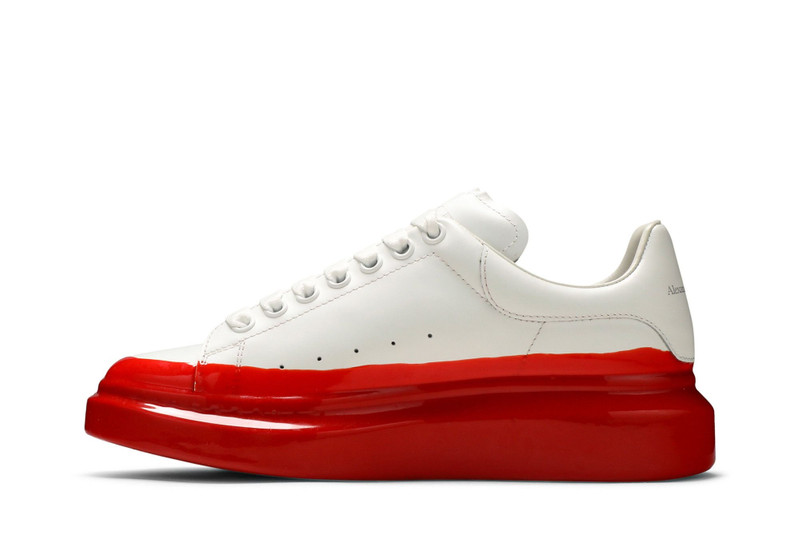 Alexander McQueen Alexander McQueen Oversized Sneaker 'Paint Dipped - White Lust Red' outlook