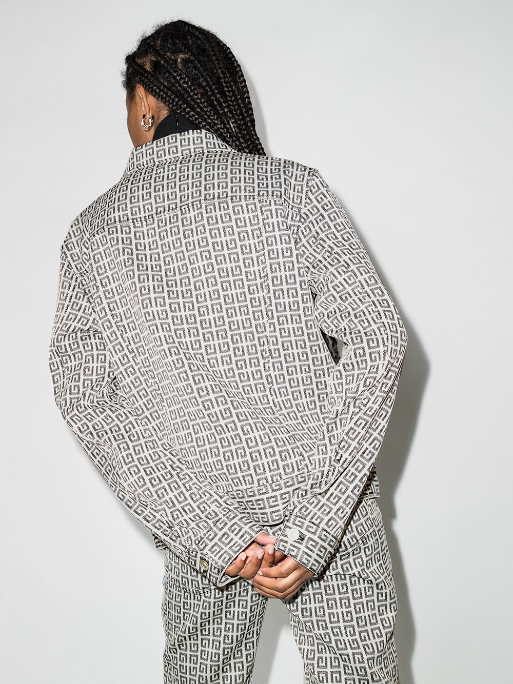 4G jacquard denim jacket - 3
