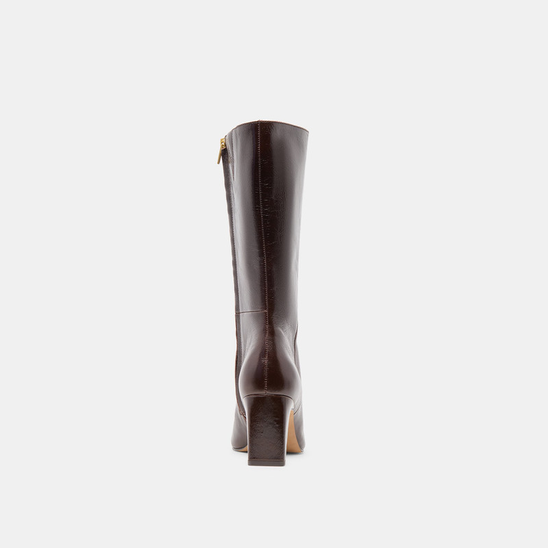 RIGGS WIDE CALF BOOTS CHOCOLATE LEATHER 9