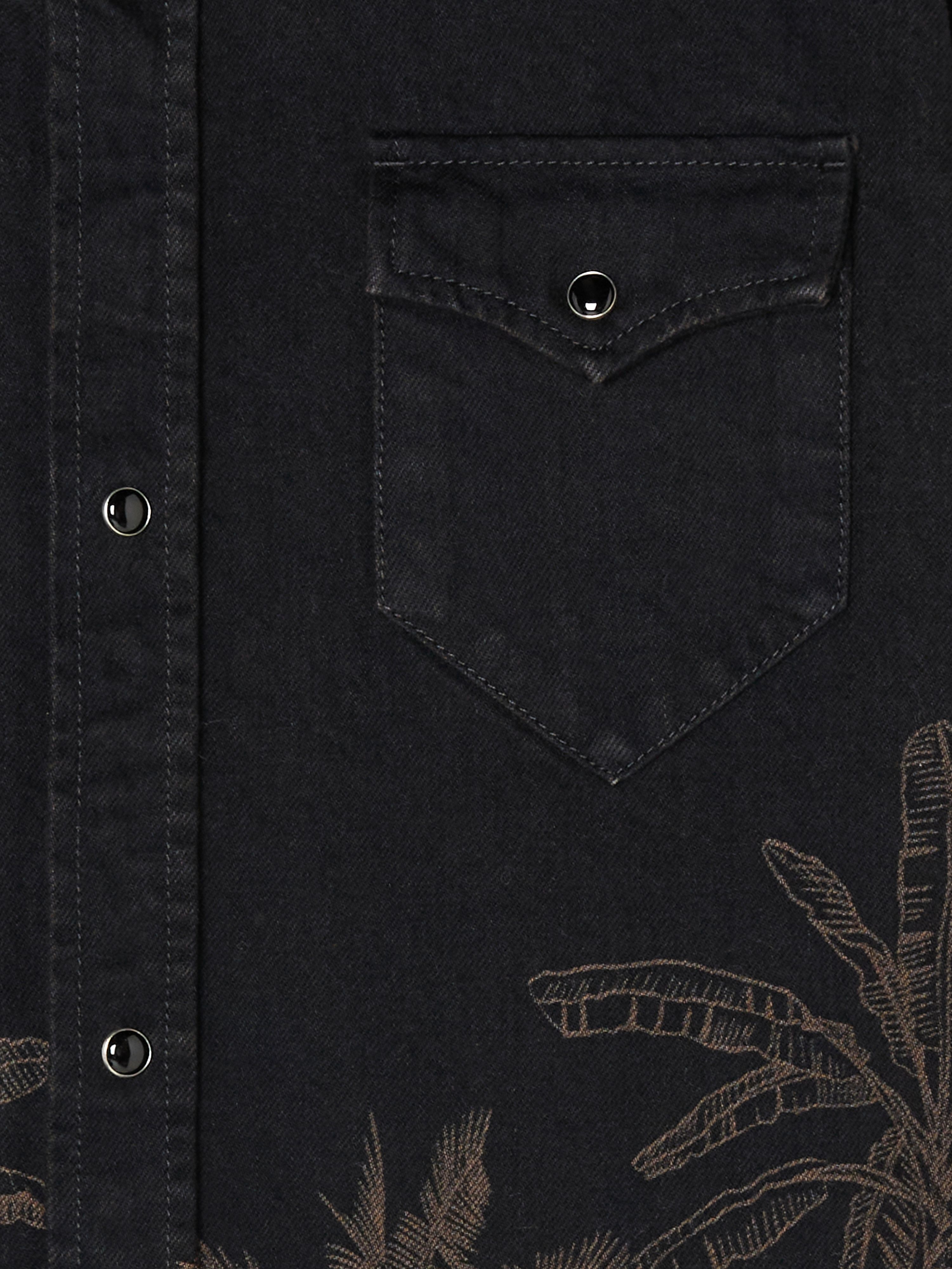 Jungle Toile De Jouy Denim Shirt - 7