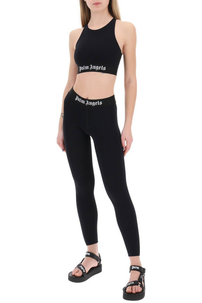 Palm Angels SPORTY LEGGINGS WITH BRANDED STRIPE outlook