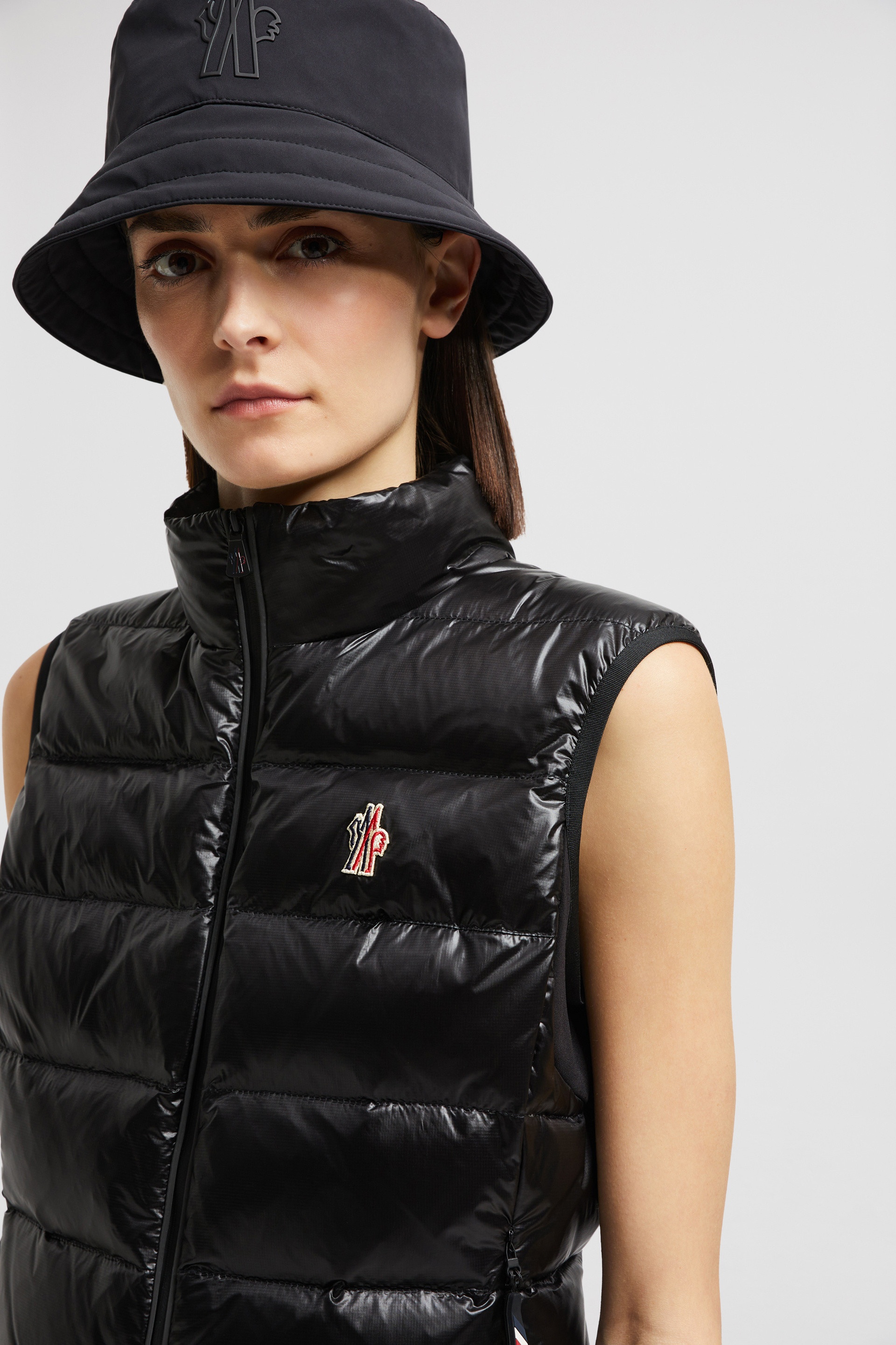 Padded Zip-Up Jersey Vest - 4