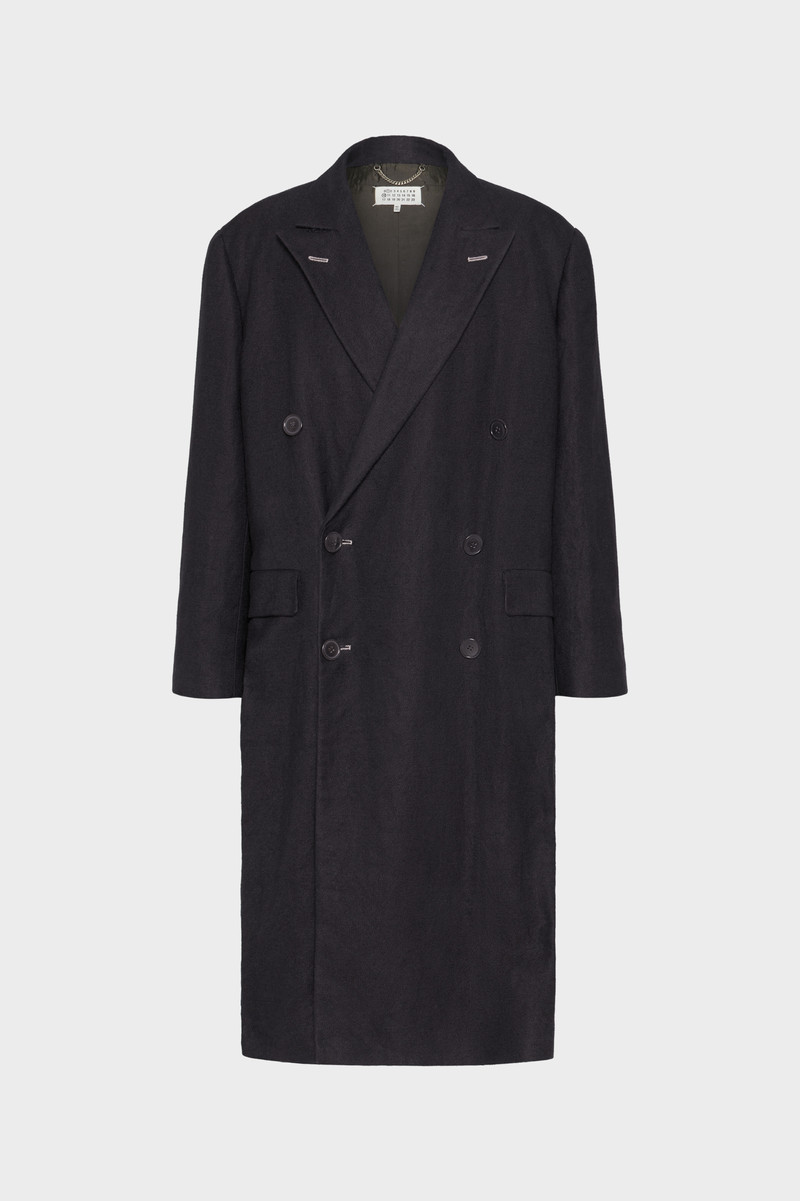 Woven long coat 1