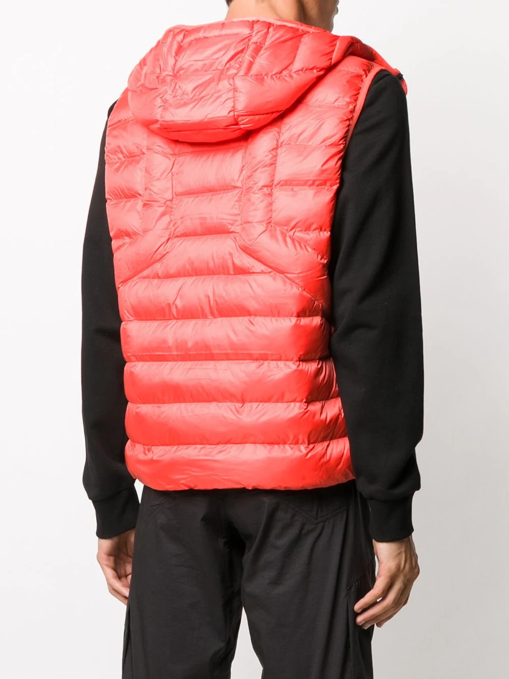 quilted hooded gilet - 4