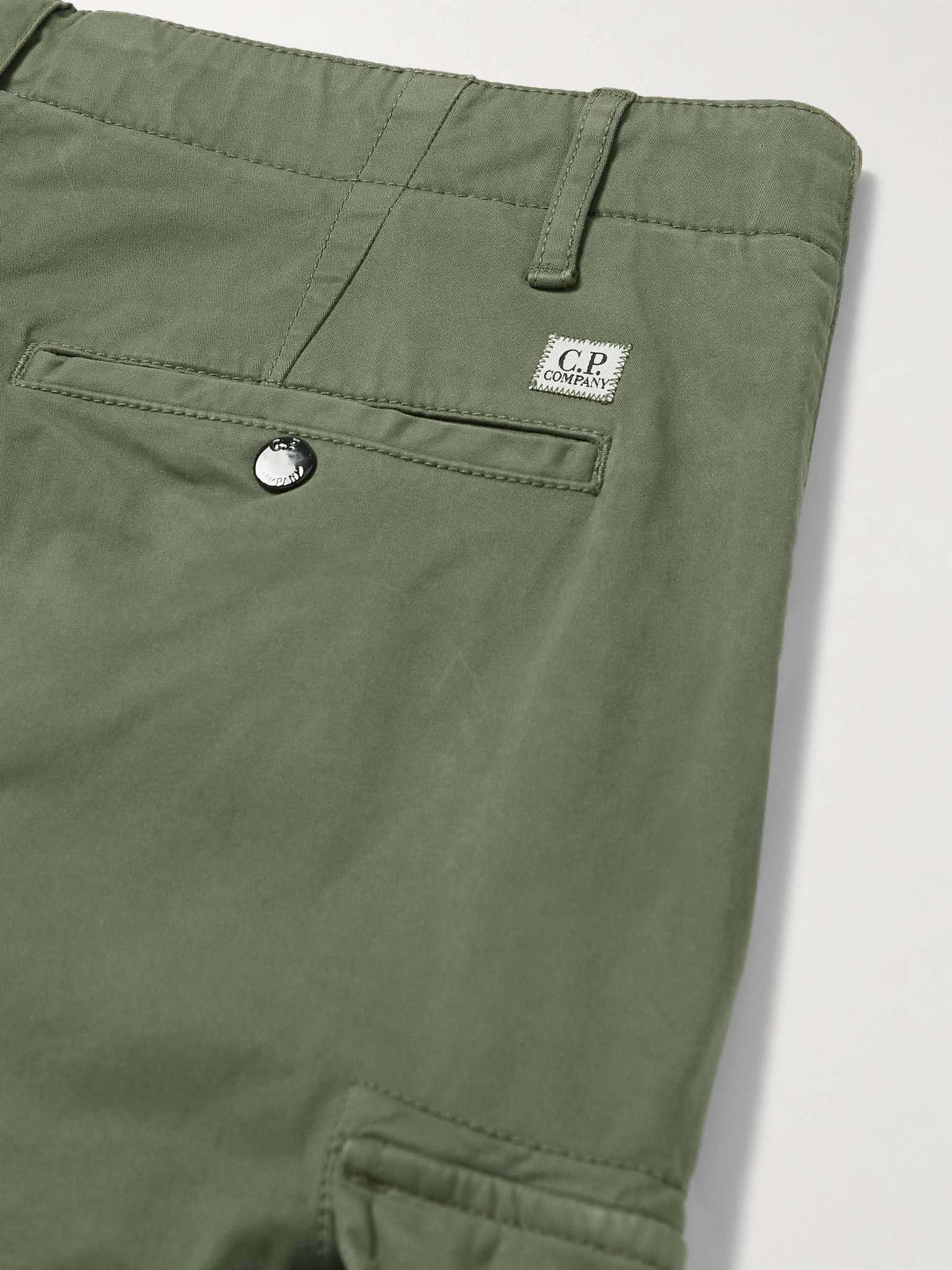 Slim-Fit Tapered Garment-Dyed Stretch-Cotton Sateen Cargo Trousers - 5