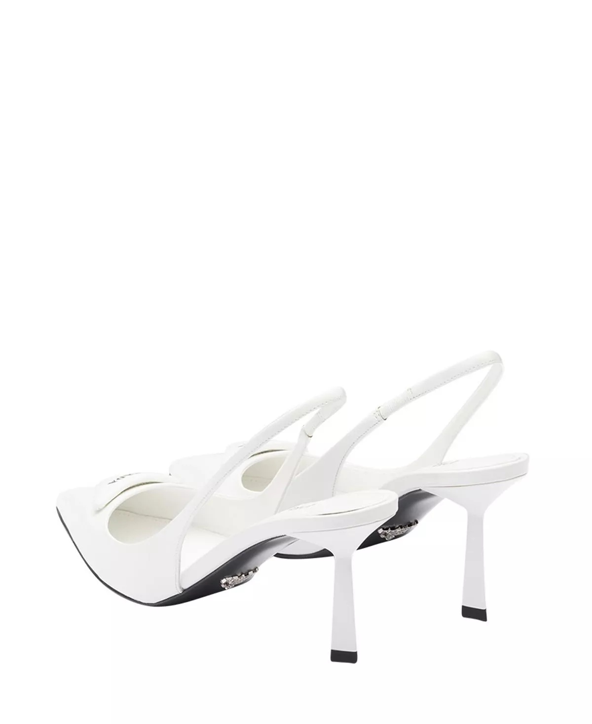 Women's Brushed Leather Slingback Pumps - 4